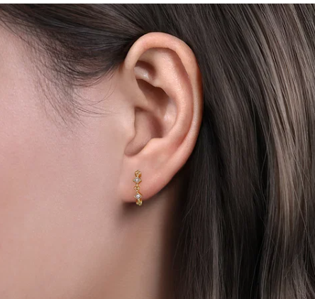 14k earrrings &amp; diamond