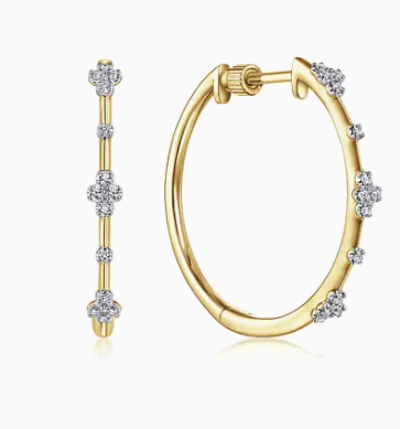 14k earrrings &amp; diamond