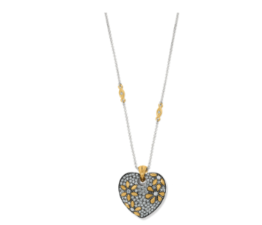 Garden Of Love Heart Convertible Reversible Necklace