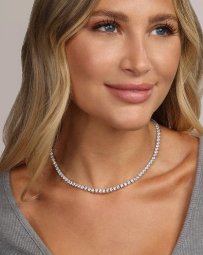 Grand Heiress Tennis Necklace 16"