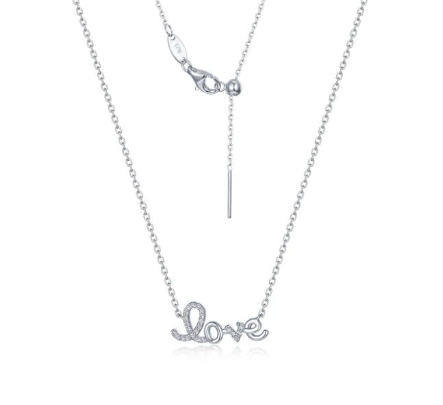 Love's Keepsake Charm Necklace- White
