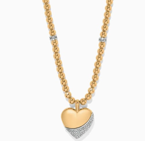 Meridian Petite Wave Heart Necklace