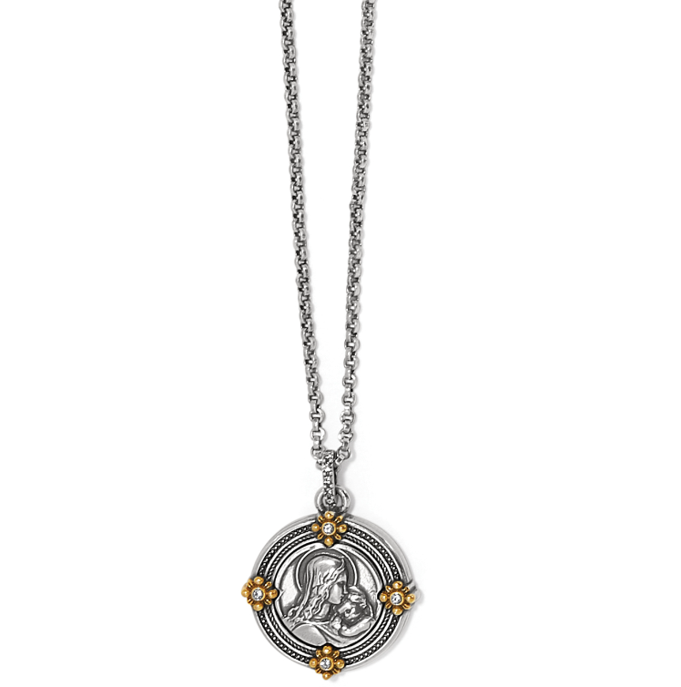 Madonna And Child Two Tone Necklace