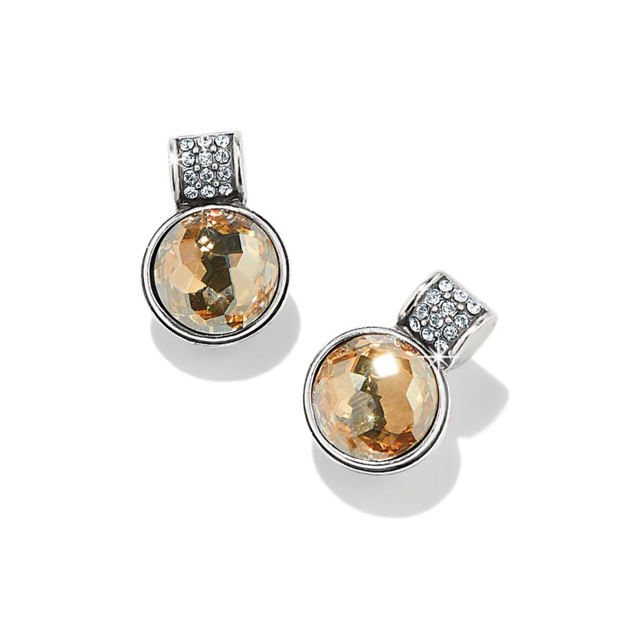 Gold Meridian Aurora Petite Crystal Post Earrings by Brighton