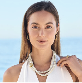 Trust Your Journey Double Pearl Necklace