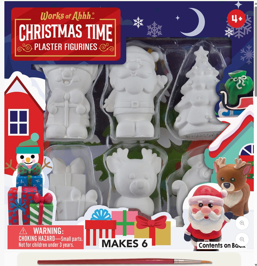 Christmas Time - Plaster Figurine Paint Set