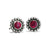 Garnet Twinkle Mini Post Earrings-January