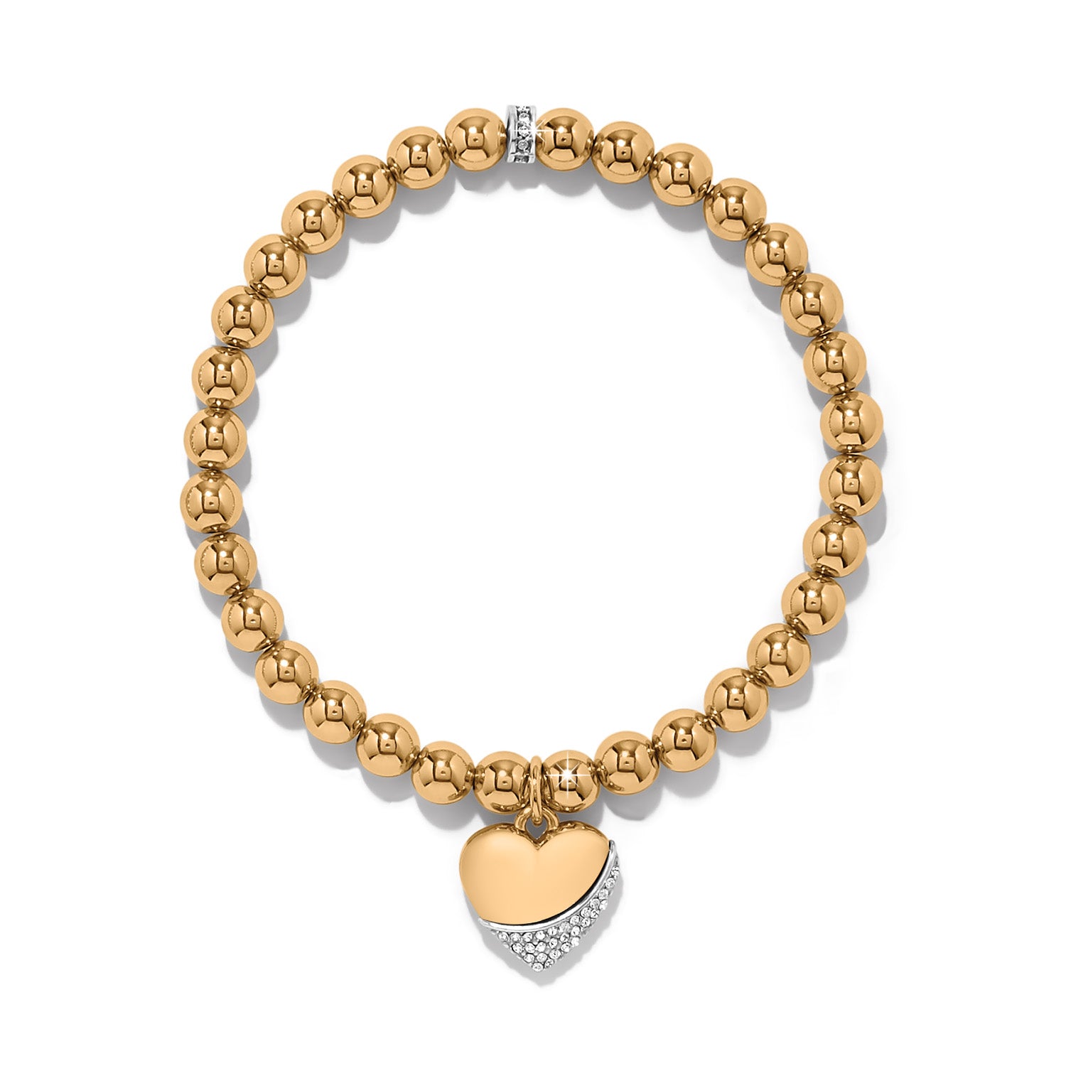 Meridian Petite Wave Heart Stretch Bracelet