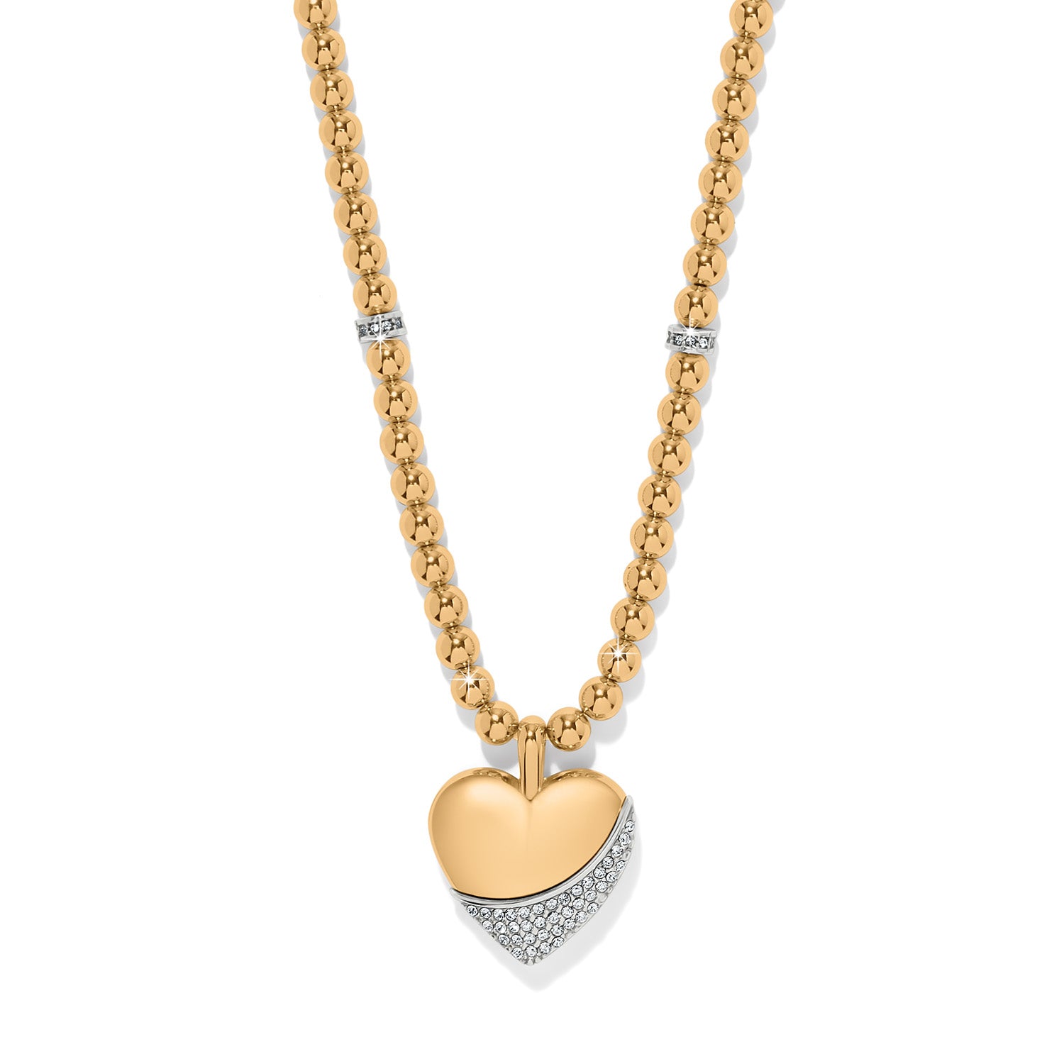 Meridian Petite Wave Heart Necklace by Brighton