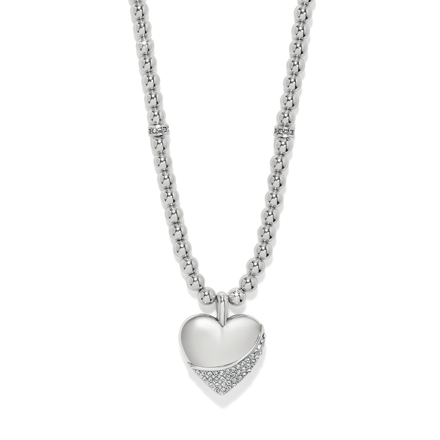 Meridian Petite Wave Heart Necklace by Brighton