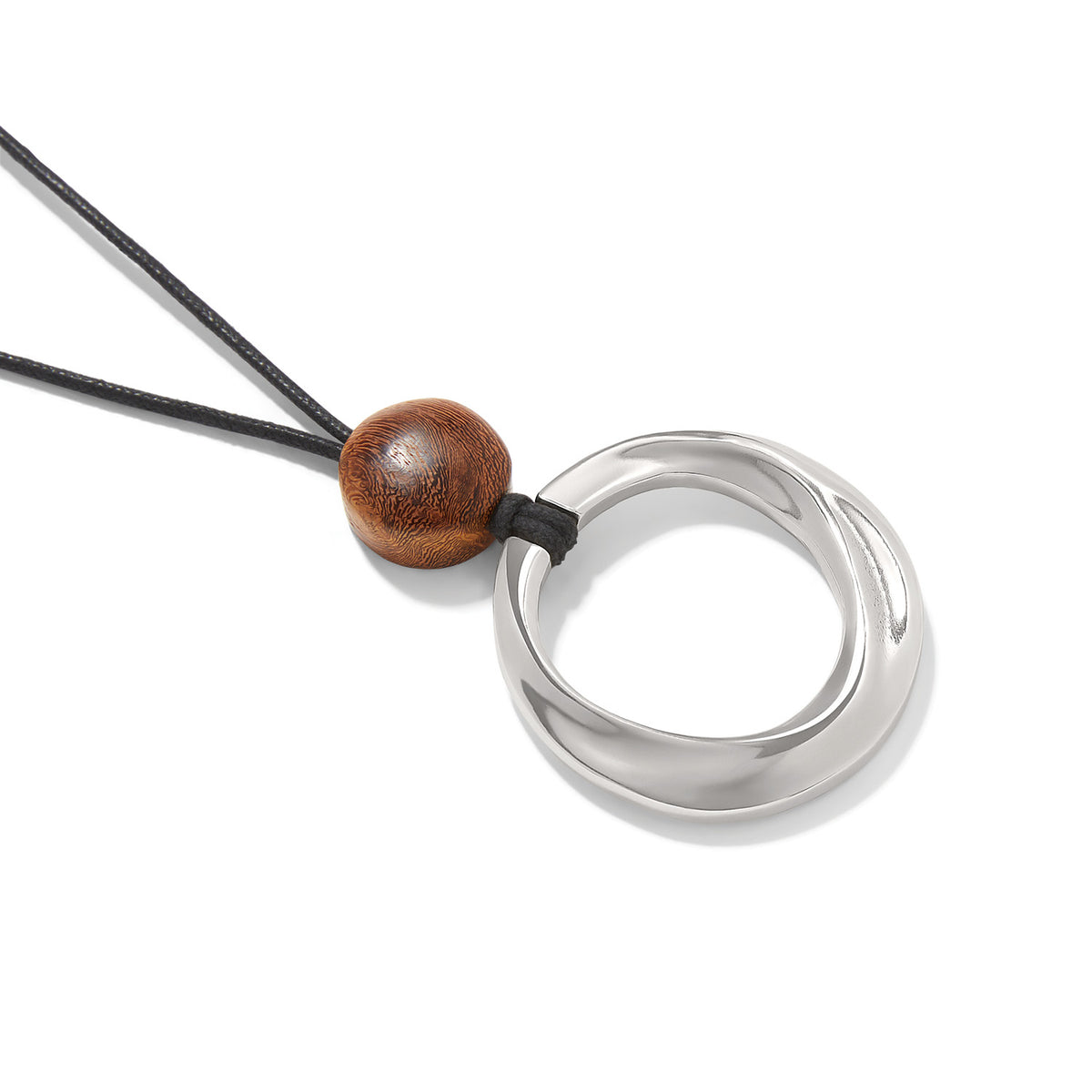 Cascade Rio Wood Ring Necklace by Brighton
