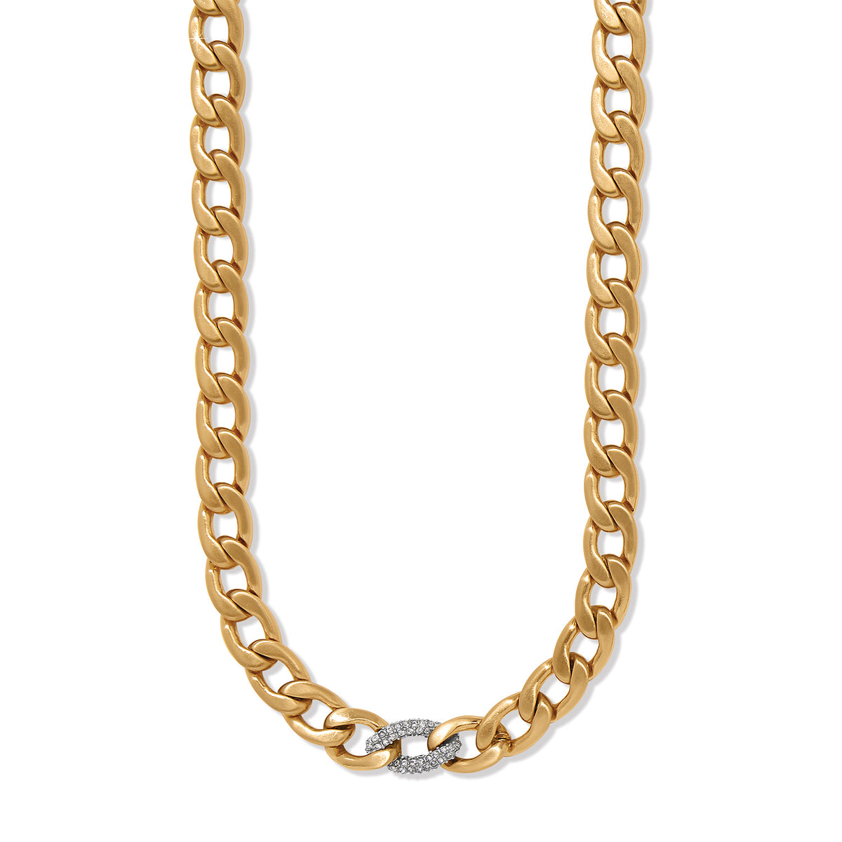 Cleo Pave Link Necklace