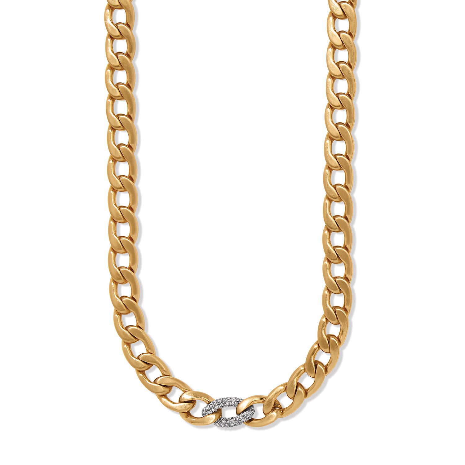 Cleo Pave Link Necklace