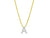 14K Mini Diamond A Initial