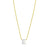 14K Mini Diamond E Initial
