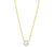 14K Mini Diamond G Initial