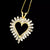 Vintage 14k Yellow Gold 2.00ct Diamond Pendant With Box Link Chain