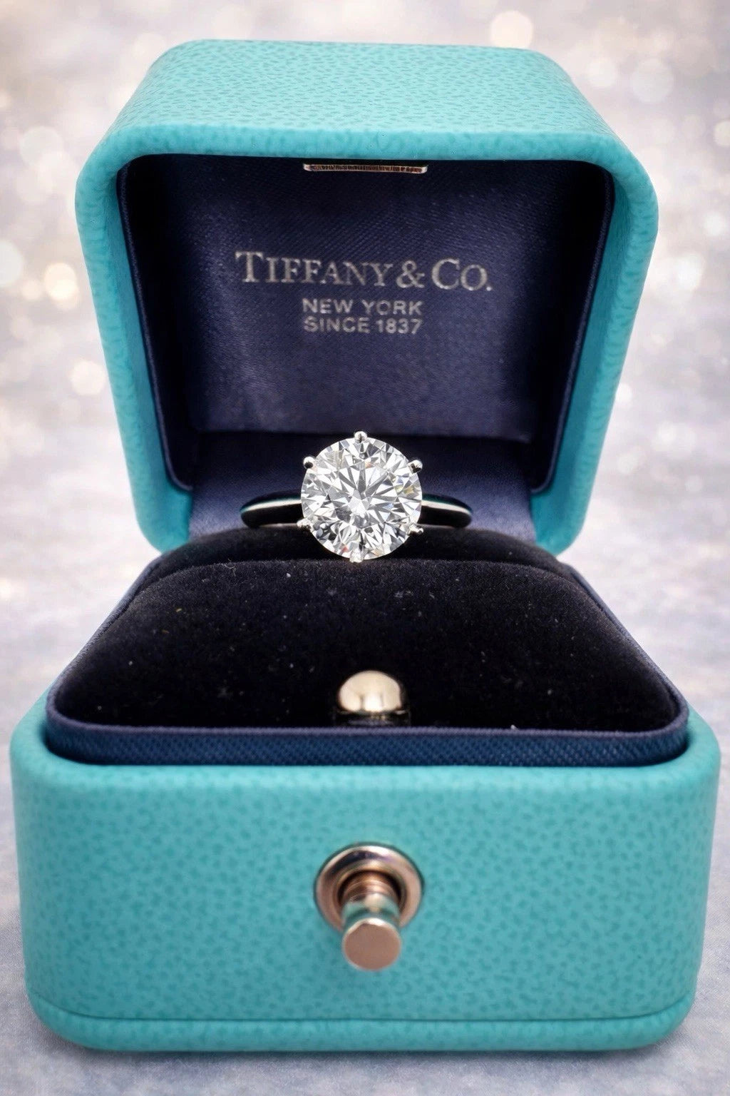 Tiffany &amp; Co 2.55ct D VS1 Round Diamond Ring Platinum GIA Certified $140K Retail