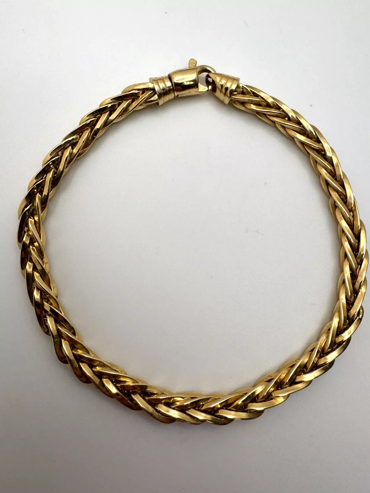 14k Yellow Gold Effy Woven Bracelet 7 Inch
