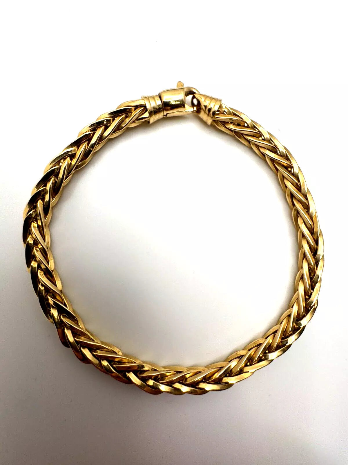 14k Yellow Gold Effy Woven Bracelet 7 Inch