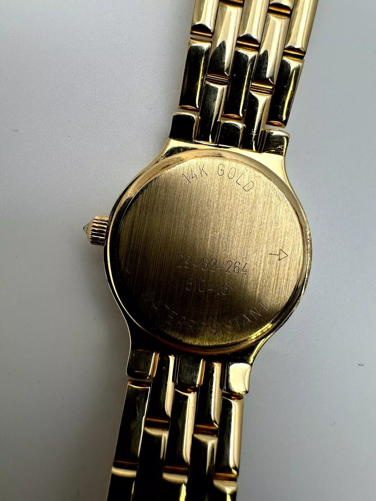 Ladies Concord Les Palais 14k Solid Yellow Gold Watch W/diamond Bezel &amp; MOP Dial