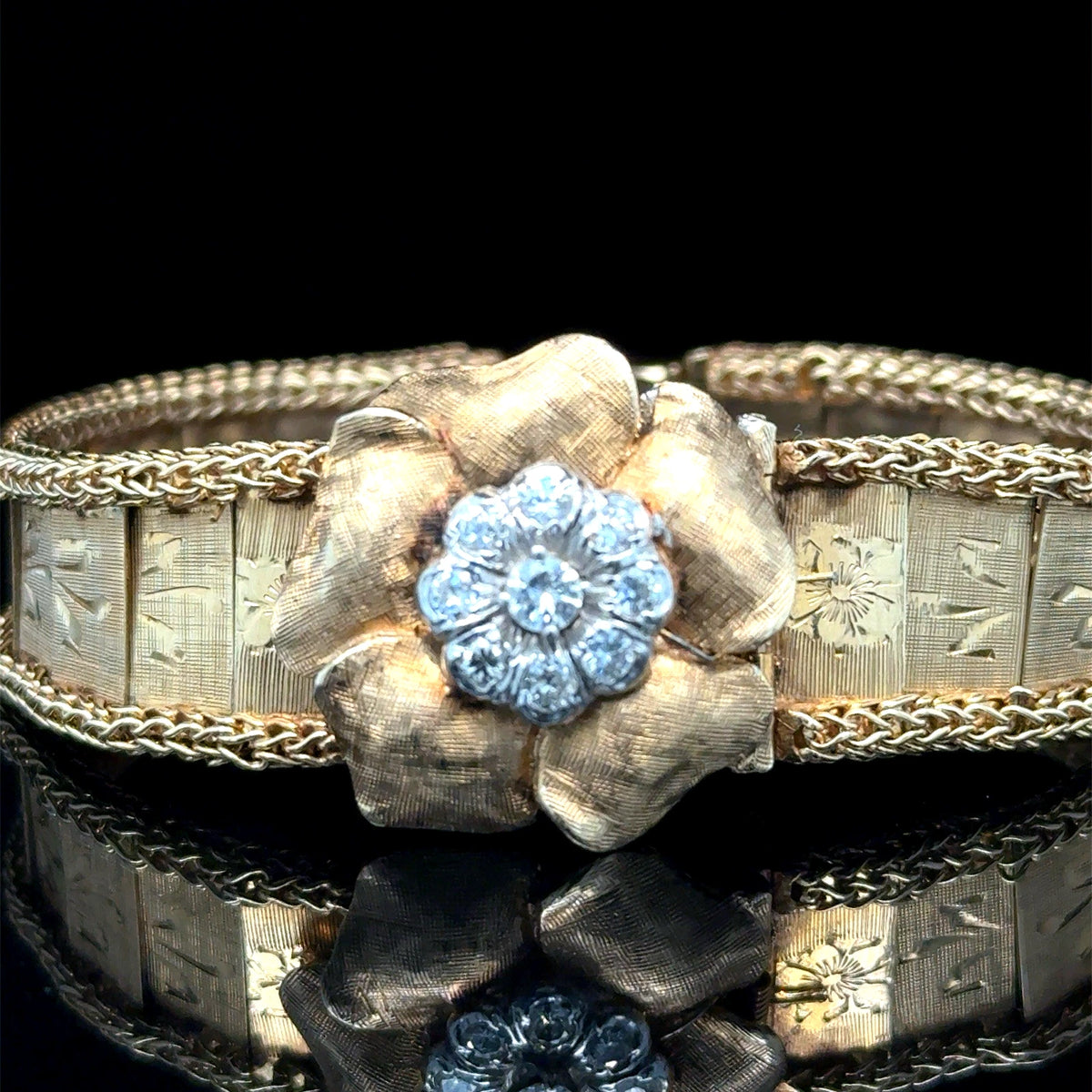 Goldie 14kt Yellow Gold Diamond Wristwatch