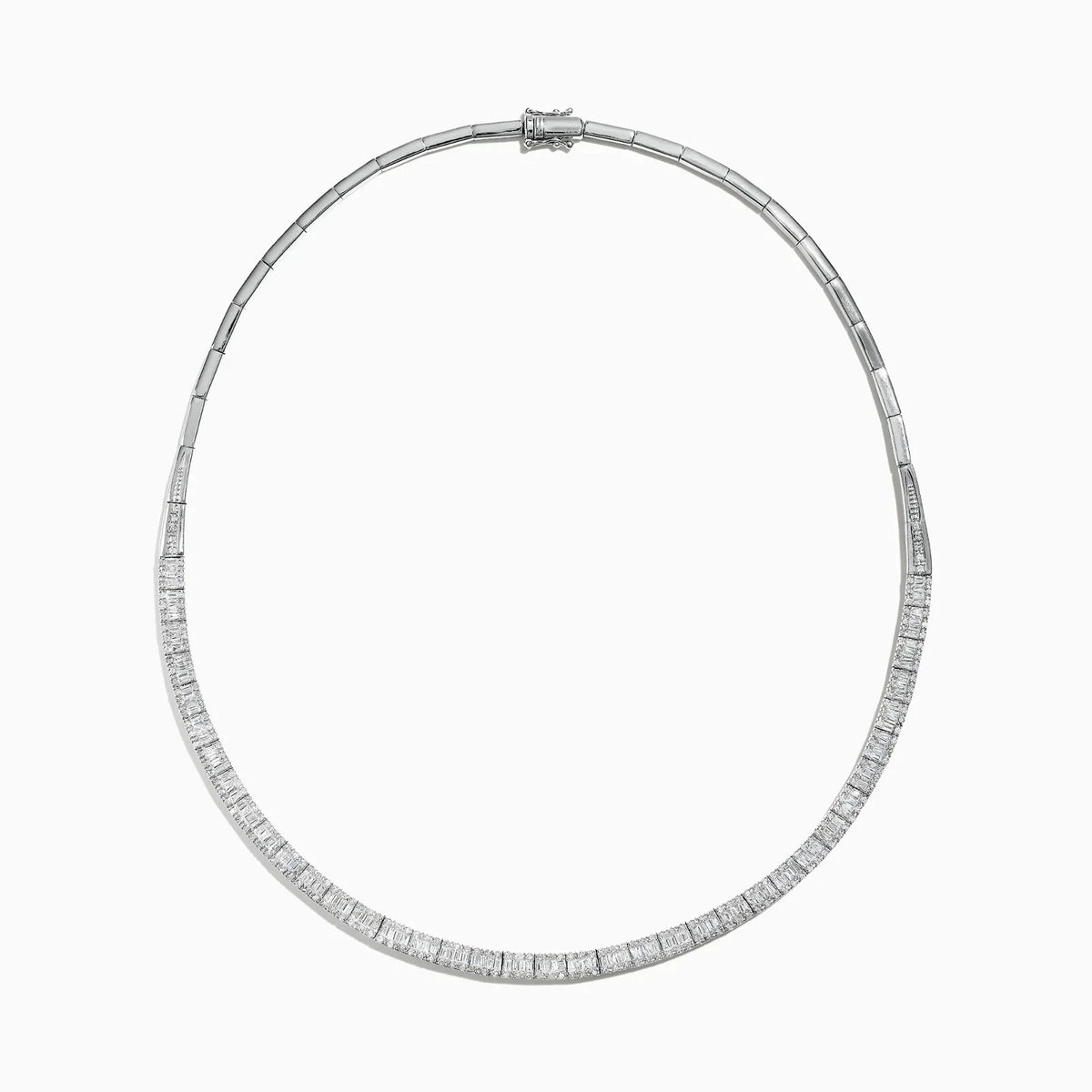 Effy Classique 14K White Gold Diamond Collar Necklace 3.12 TCW