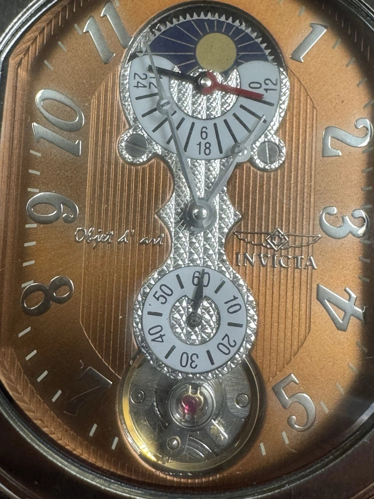 Mint Rare Vintage INVICTA 2037 Objet Automatic Watch