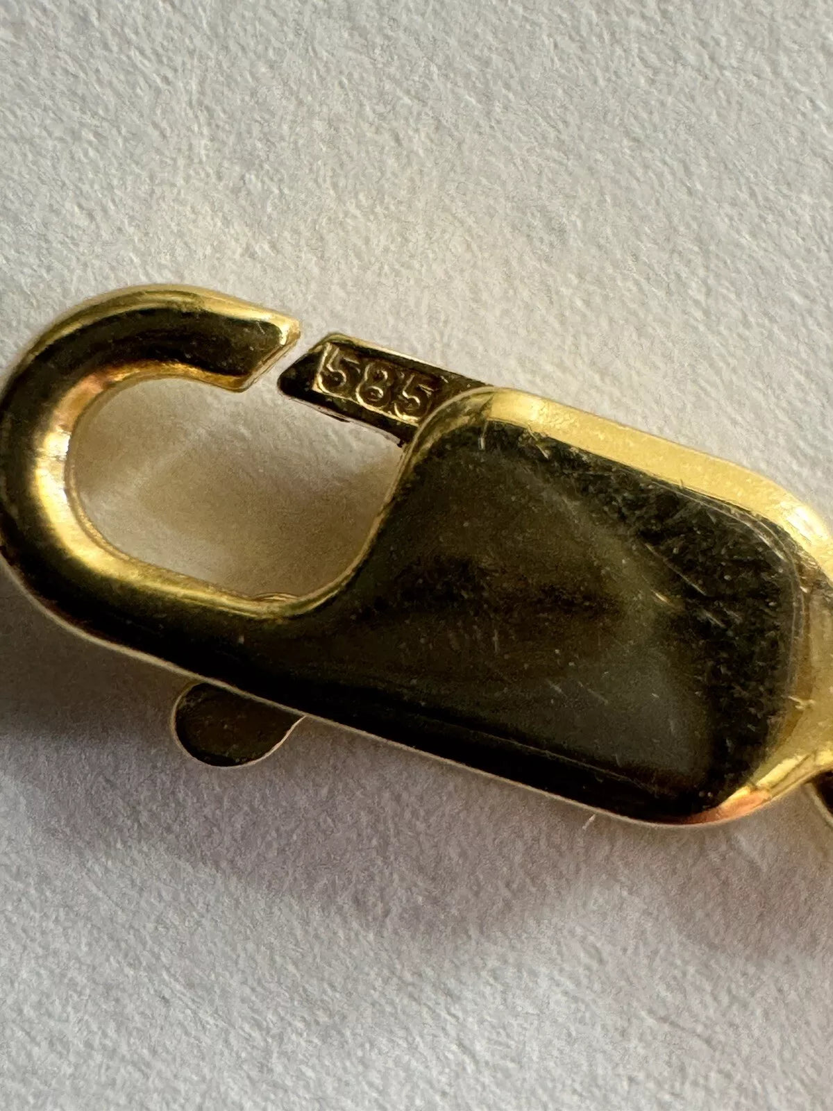 14k Yellow Gold Gucci Link 9 Inch Bracelet 10.3 Grams