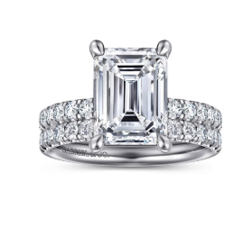 The Windslow 14kt white gold, 4.36 CTW by Gabriel &amp; Co.
