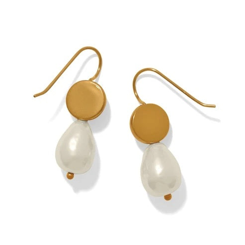 Trust Your Journey Petite Pearl French Wire Earrings by Brighton