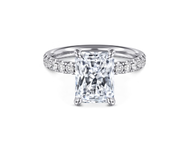 The Windslow 14kt white gold, 5.42 CTW by Gabriel &amp; Co.