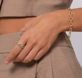 14K Yellow Gold Diamond Stackable Ring by Gabriel & Co.
