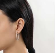 Lafonn Sterling Hoop Earrings
