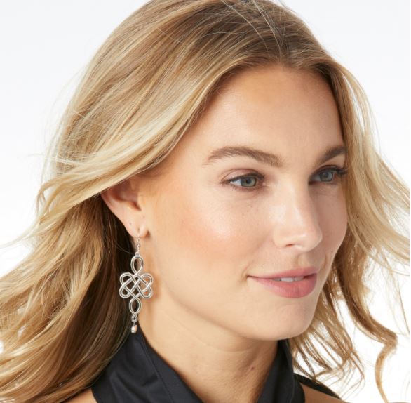 Interlok Endless Knot French Wire Earrings From the Interlok Collection