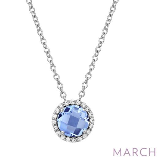 March Birthstone Necklace