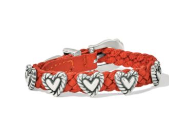 Roped Heart Braid Bandit Bracelet- Black