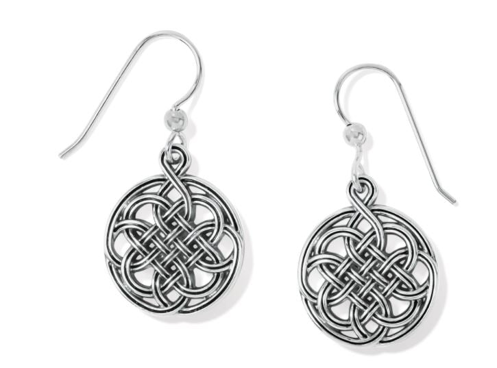 Interlok Medallion French Wire Earrings From the Interlok Collection