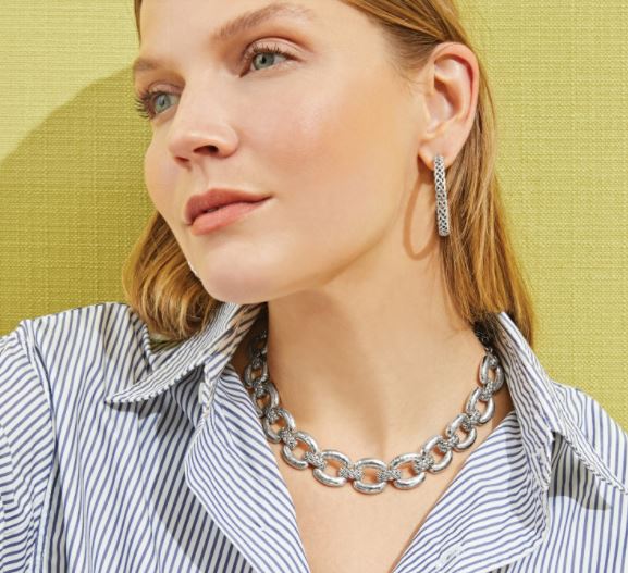 Interlok Woven Collar Necklace From the Interlok Collection