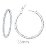 Lafonn Sterling Hoop Earrings