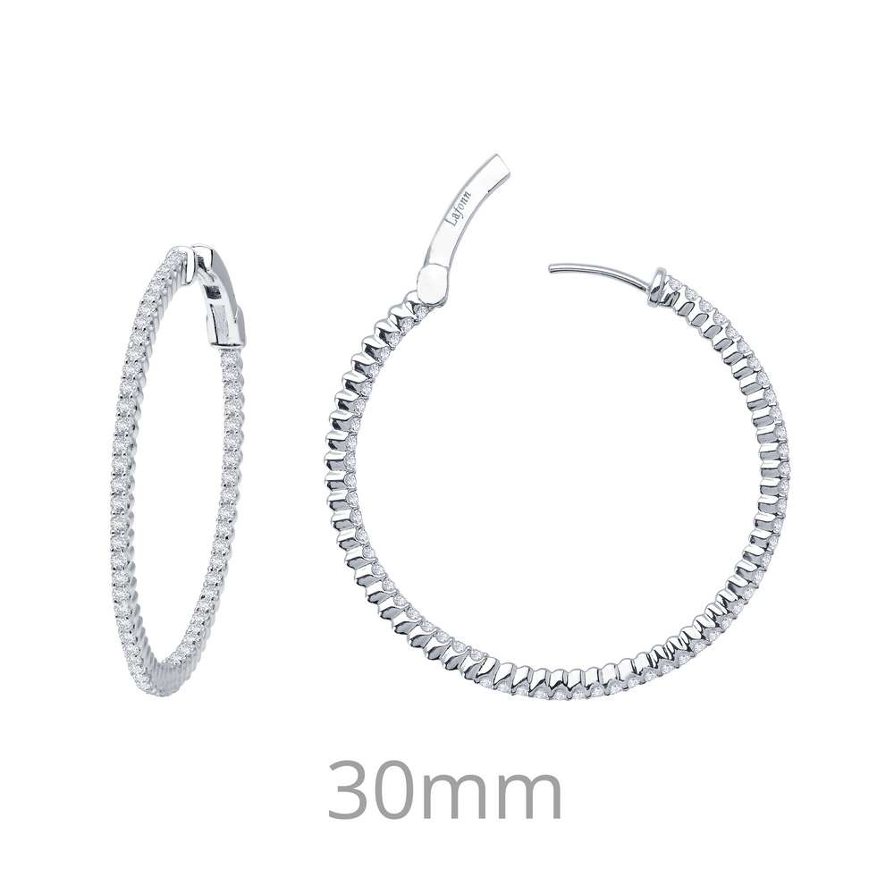 Lafonn Sterling Hoop Earrings