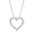 14kt white gold 1.00CTW heart