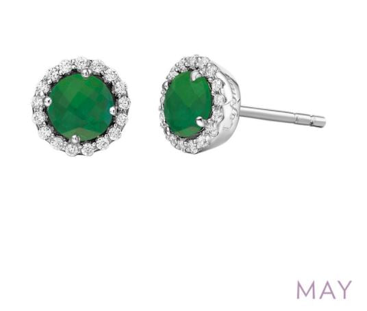 May Birthstone Earrings