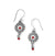 Pebble Dot Medali Reversible French Wire Earrings