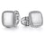 Sterling Silver Square Cufflinks with Twisted Rope Trim