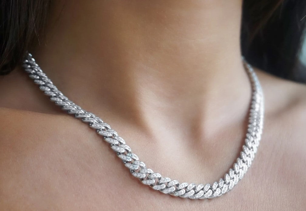 BABY ICED CUBAN NECKLACE GOLD