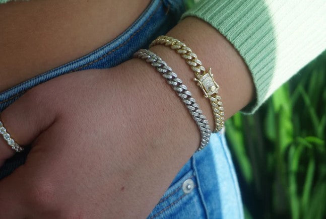 BABY ICED CUBAN BRACELET