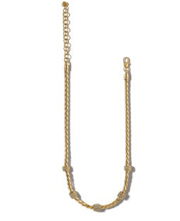 Meridian Necklace-Gold Tone