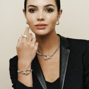 Meridian Suez Two Tone Necklace