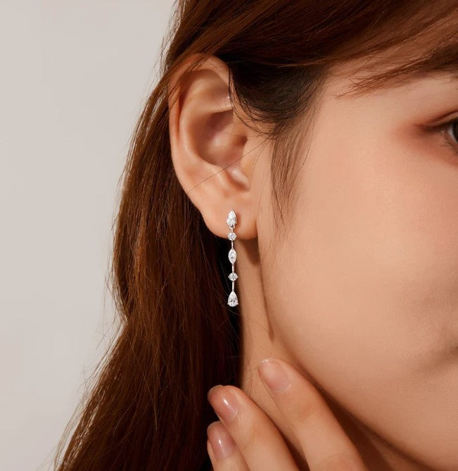Exquisite Linear Drop Earrings
